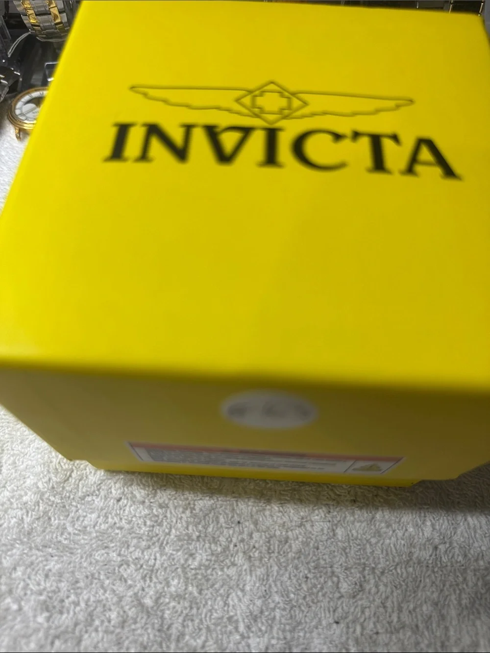 #163 Invicta Silver Case Watch with Turquoise Blue Dial